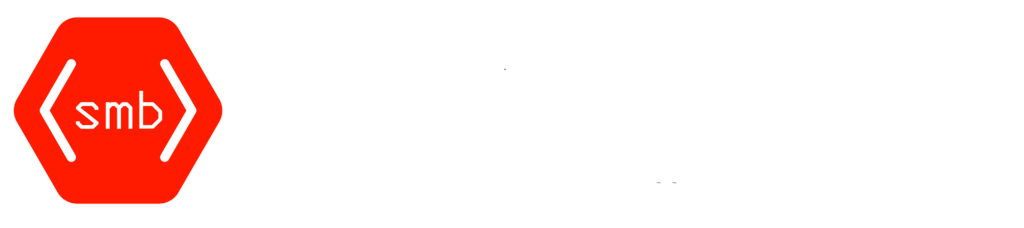 smb dynamics logo white font